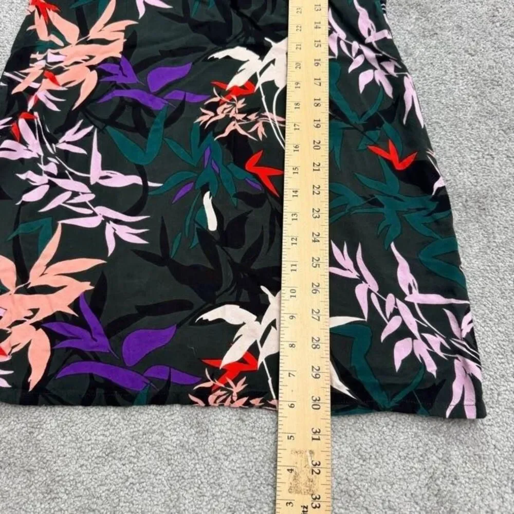 Obey Worldwide Botanical Leaf Print Mini Dress Womens Medium Multi Floral Boho
